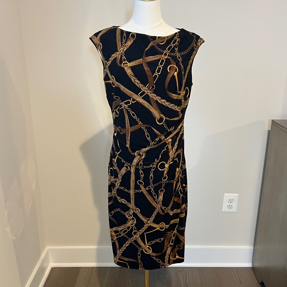 Lauren Ralph Lauren Bit & Bridle Horse Dress 10